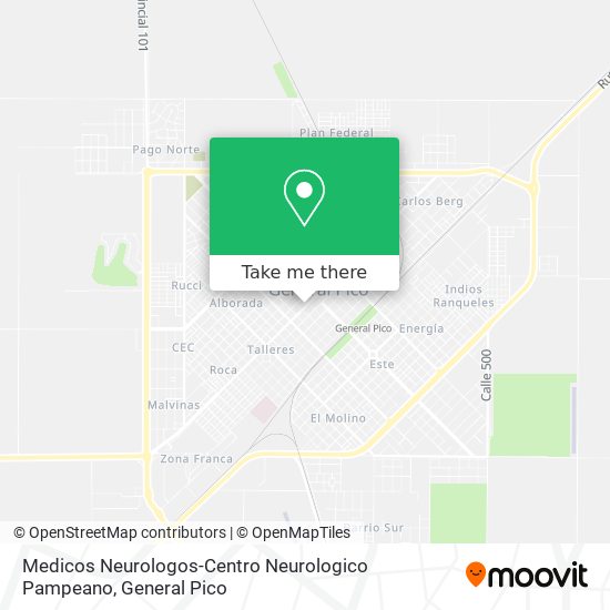 Mapa de Medicos Neurologos-Centro Neurologico Pampeano