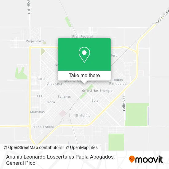 Anania Leonardo-Loscertales Paola Abogados map