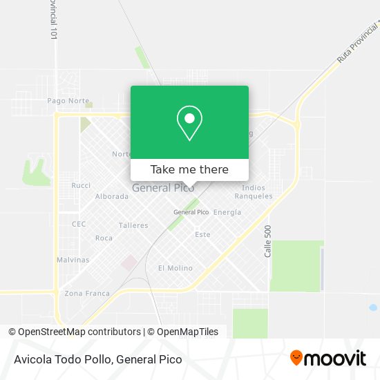 Avicola Todo Pollo map