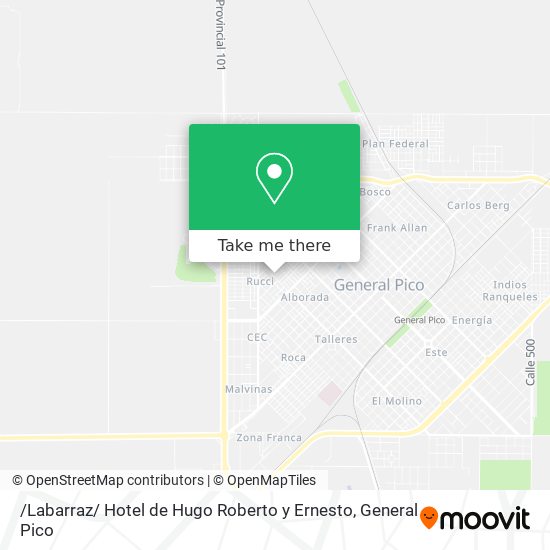 Mapa de /Labarraz/ Hotel de Hugo Roberto y Ernesto