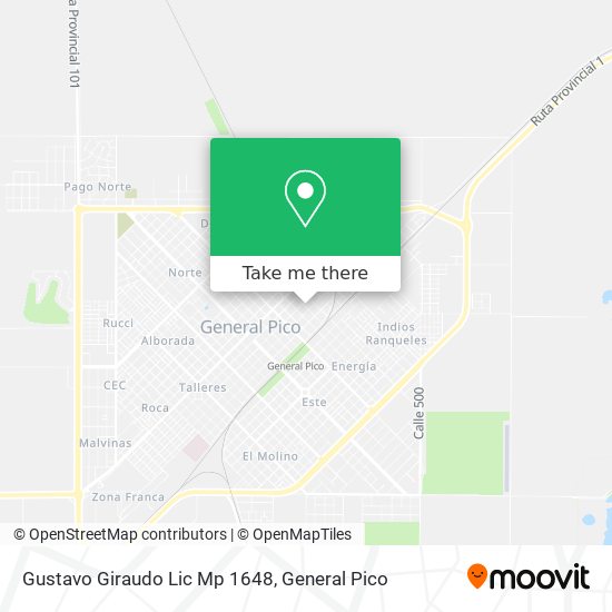 Gustavo Giraudo Lic Mp 1648 map