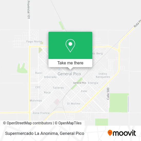 Supermercado La Anonima map