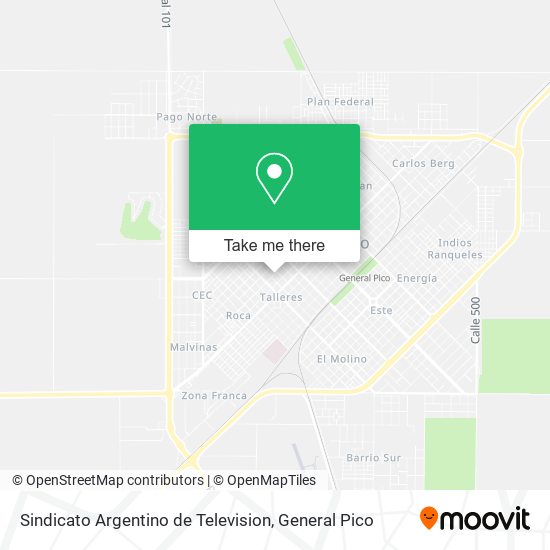 Sindicato Argentino de Television map