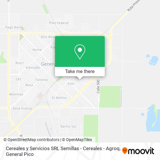 Cereales y Servicios SRL Semillas - Cereales - Agroq map