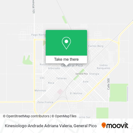 Kinesiologo-Andrade Adriana Valeria map