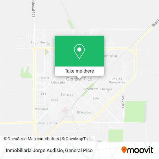 Mapa de Inmobiliaria Jorge Audisio