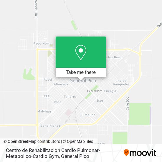 Centro de Rehabilitacion Cardio Pulmonar-Metabolico-Cardio Gym map