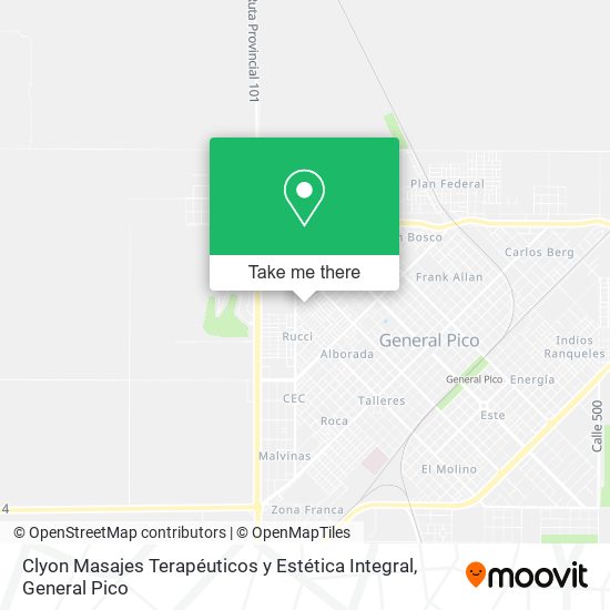 Mapa de Clyon Masajes Terapéuticos y Estética Integral