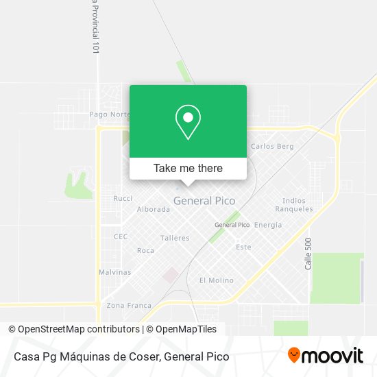 Casa Pg Máquinas de Coser map