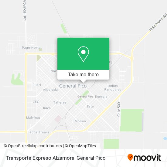 Transporte Expreso Alzamora map