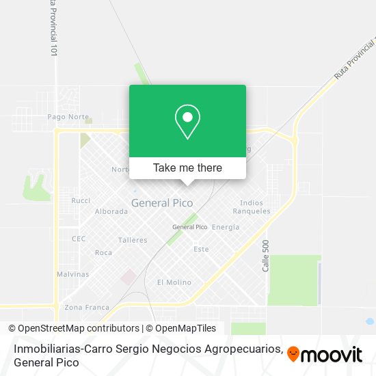 Mapa de Inmobiliarias-Carro Sergio Negocios Agropecuarios