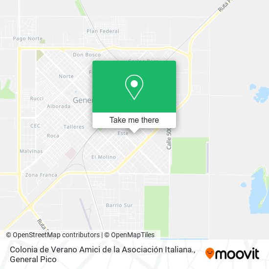 Colonia de Verano Amici de la Asociación Italiana. map