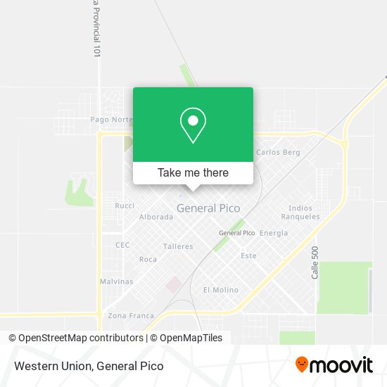 Western Union map