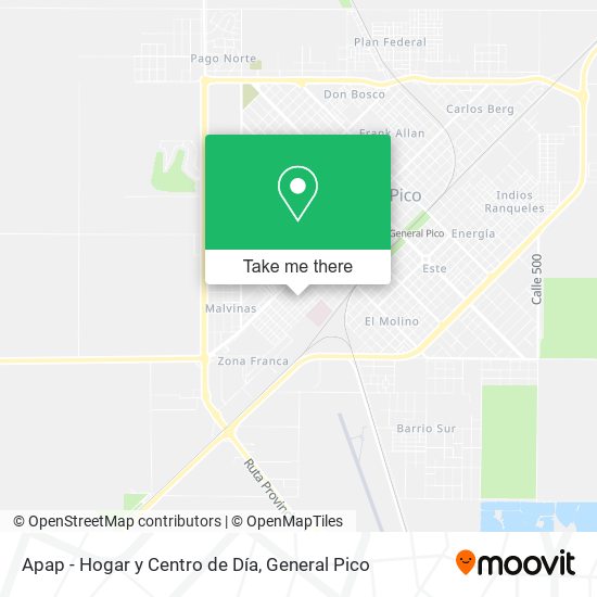 Mapa de Apap - Hogar y Centro de Día