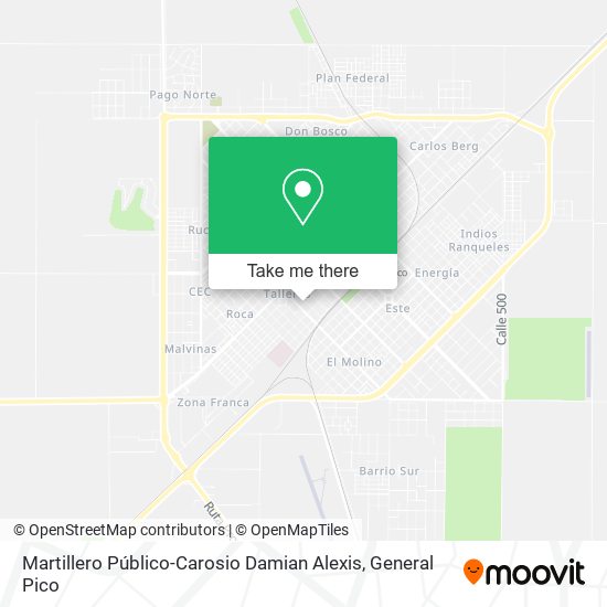 Mapa de Martillero Público-Carosio Damian Alexis