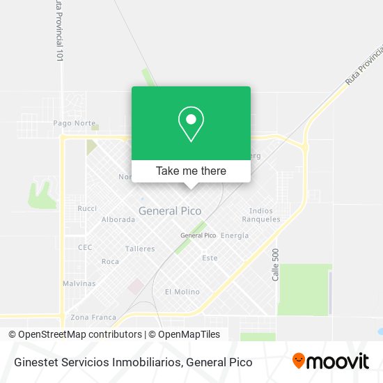 Ginestet Servicios Inmobiliarios map