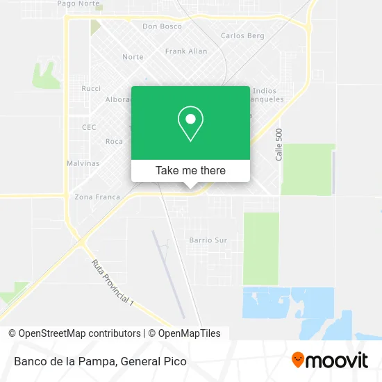 Banco de la Pampa map