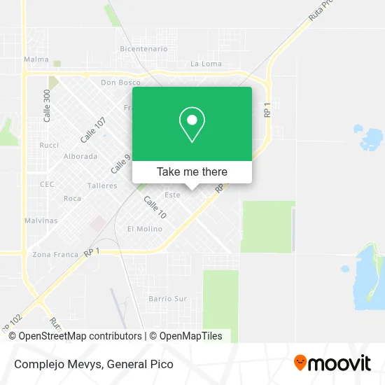 Complejo Mevys map