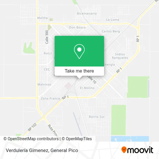 Verdulería Gimenez map