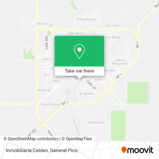 Inmobiliaria Calden map