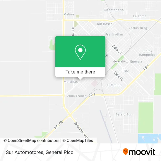 Sur Automotores map
