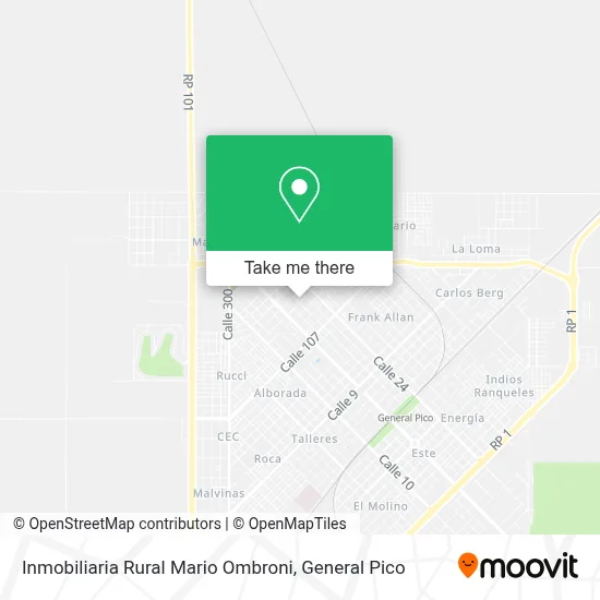Inmobiliaria Rural Mario Ombroni map