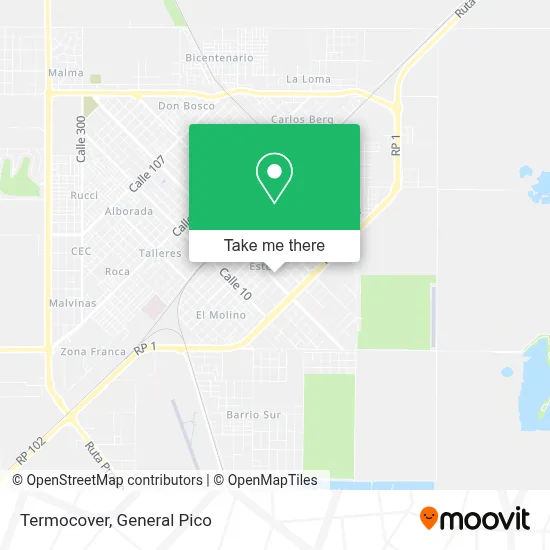 Termocover map