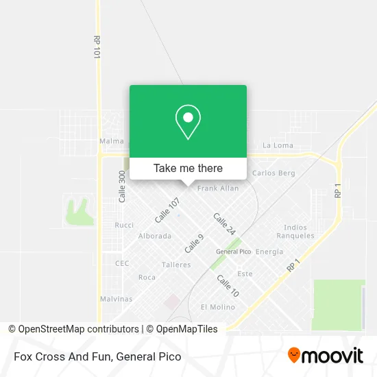 Fox Cross And Fun map