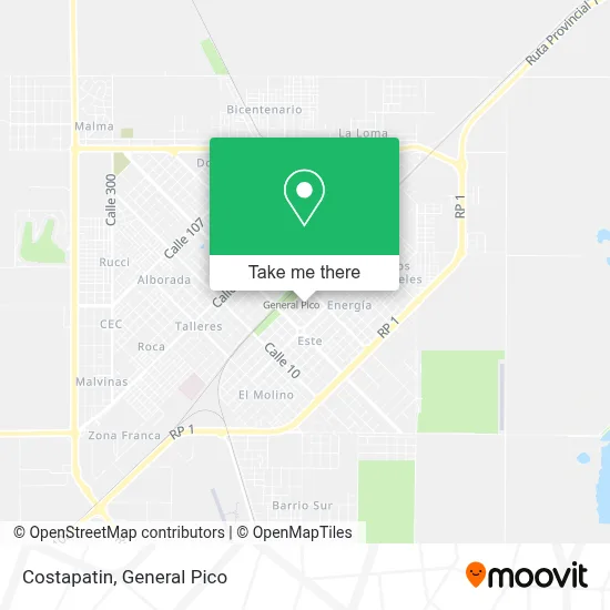 Costapatin map