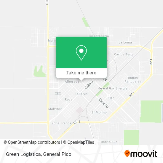 Green Logistica map