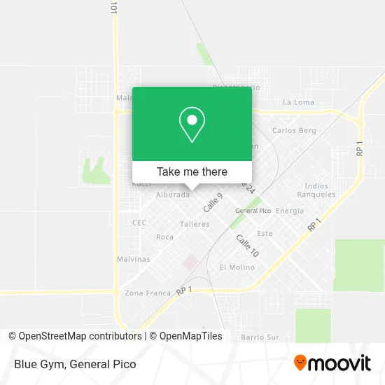 Blue Gym map