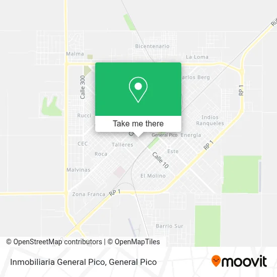 Inmobiliaria General Pico map