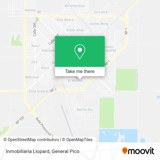 Inmobiliaria Llopard map