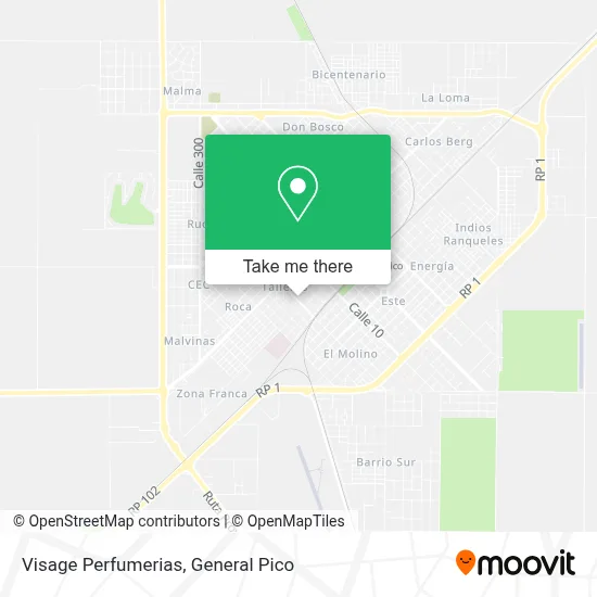 Visage Perfumerias map