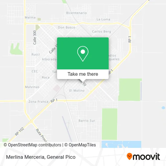 Merlina Merceria map