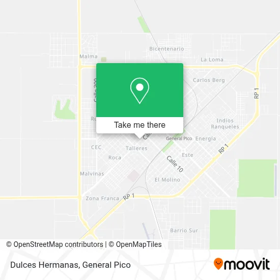 Dulces Hermanas map