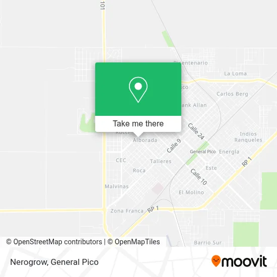 Nerogrow map