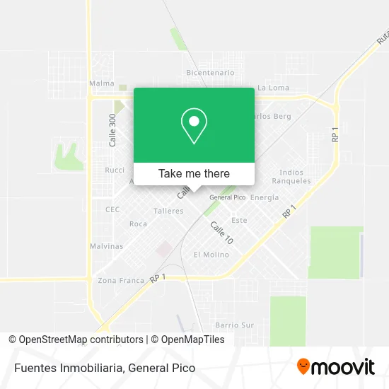 Fuentes Inmobiliaria map