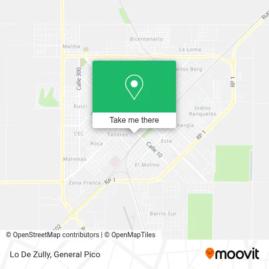 Lo De Zully map