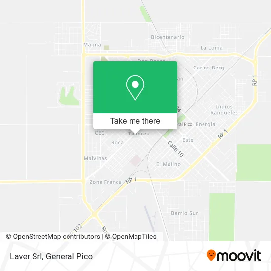 Laver Srl map