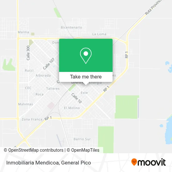 Inmobiliaria Mendicoa map