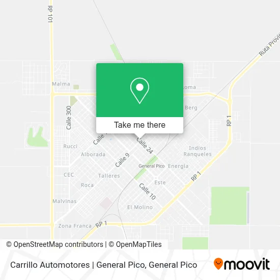 Carrillo Automotores | General Pico map