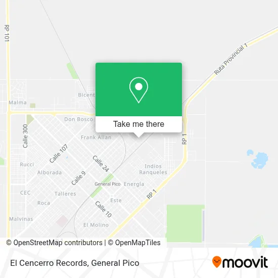 El Cencerro Records map