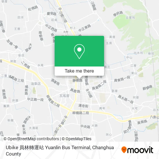 Ubike 員林轉運站 Yuanlin Bus Terminal map