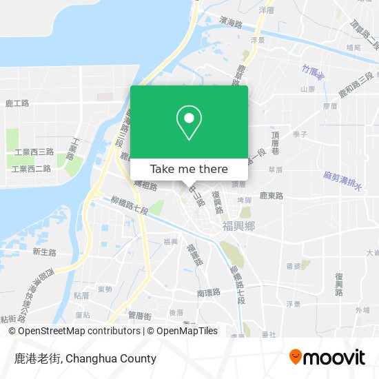 鹿港老街 map