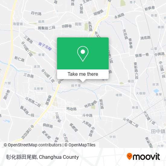 彰化縣田尾鄉 map