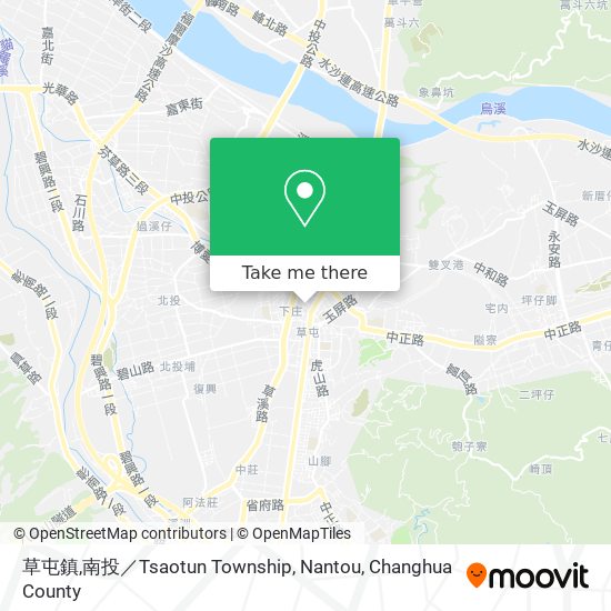 草屯鎮,南投／Tsaotun Township, Nantou map