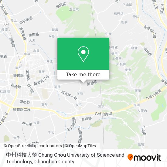 中州科技大學 Chung Chou University of Science and Technology map