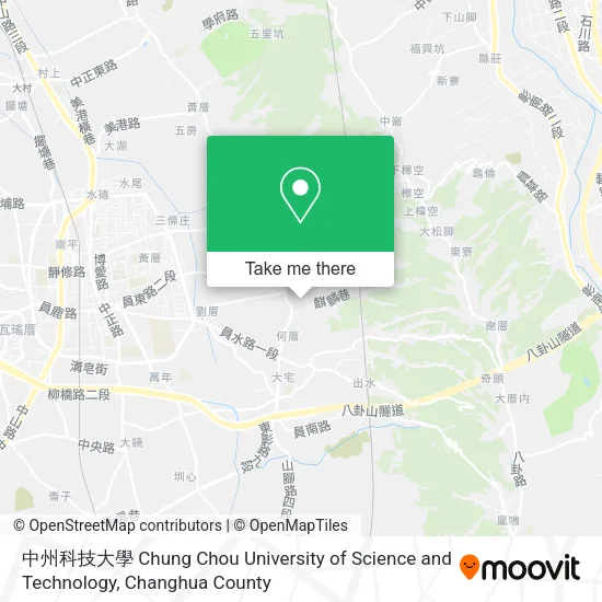 中州科技大學 Chung Chou University of Science and Technology地圖