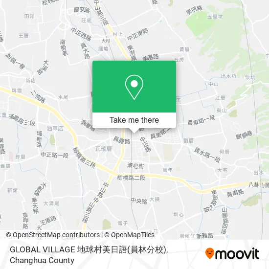 GLOBAL VILLAGE 地球村美日語(員林分校) map